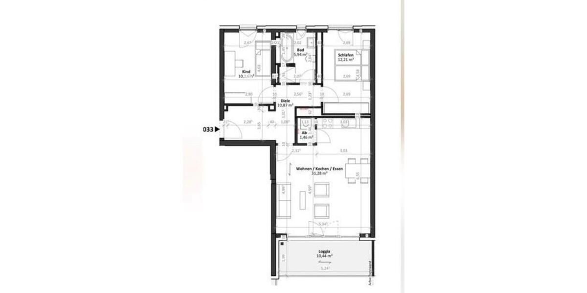 Etagenwohnung Schönefeld - 3 Zimmer, 79 m&sup2;, 1.680&euro; | Angebot:26693460