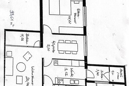 Wohnung Blaustein - 3 Zimmer, 93 m&sup2;, 1.200&euro; | Angebot:27553323
