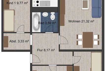 frisch sanierte 4-RaumWohnung mit schöner Aussicht