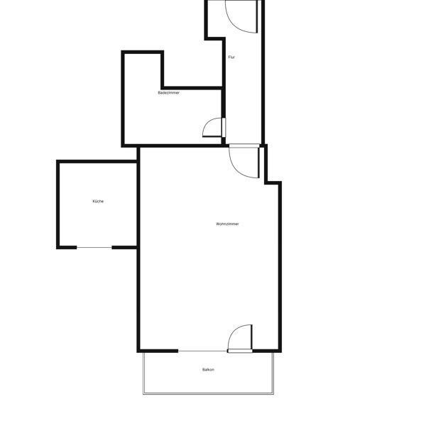 Sanierte 1 Zimmerwohnung mit Balkon zimmer