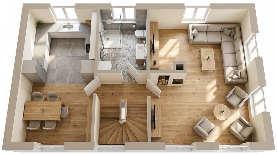 Liebevoll sanierte, zentral gelegene Altbauwohnung 4ZK2B 4 zimmer