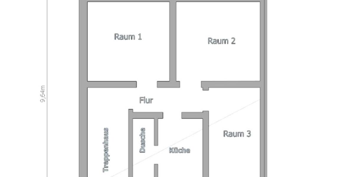 Erdgeschoßwohnung Kaufungen - 3 Zimmer, 64 m&sup2;, 600&euro; | Angebot:23762162