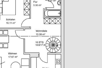 Wohnung Harxheim Harxheim - 3.5 Zimmer, 90 m&sup2;, 950&euro; | Angebot:25195263