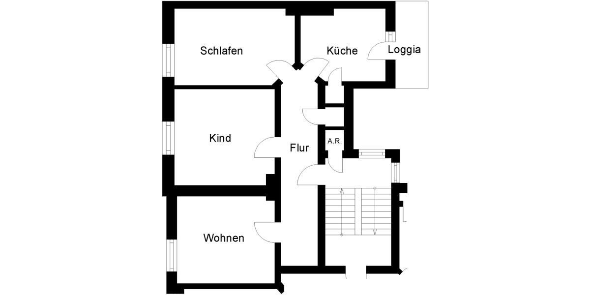 Etagenwohnung Molfsee - 3 Zimmer, 75 m&sup2;, 785&euro; | Angebot:24705181