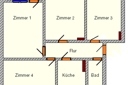 Wohnung Bitterfeld Anhaltsiedlung - 4 Zimmer, 100 m&sup2;, 651&euro; | Angebot:25225775