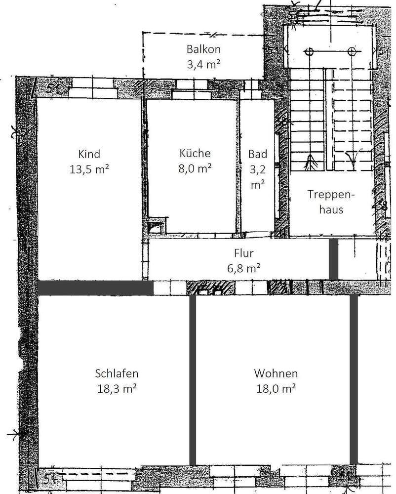 Renovierte JugendstilWohnung mit Süd-Balkon in ruhiger Anwohnerstraße