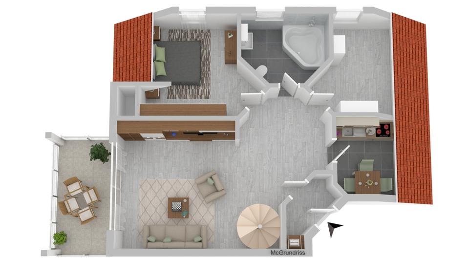 Maisonettenwohnung Schortens - 4.5 Zimmer, 90 m&sup2;, 750&euro; | Angebot:26251144