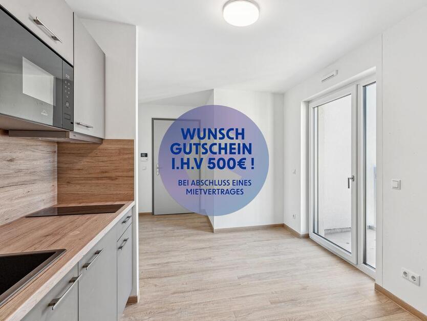 Einziehen und 500 € sichern - Möbliertes 2-Zimmer-Studentenapartment mit großzügigem Balkon