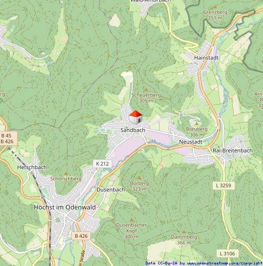 Etagenwohnung Breuberg / Sandbach Sandbach - 2 Zimmer, 85 m&sup2;, 1.150&euro; | Angebot:24737851