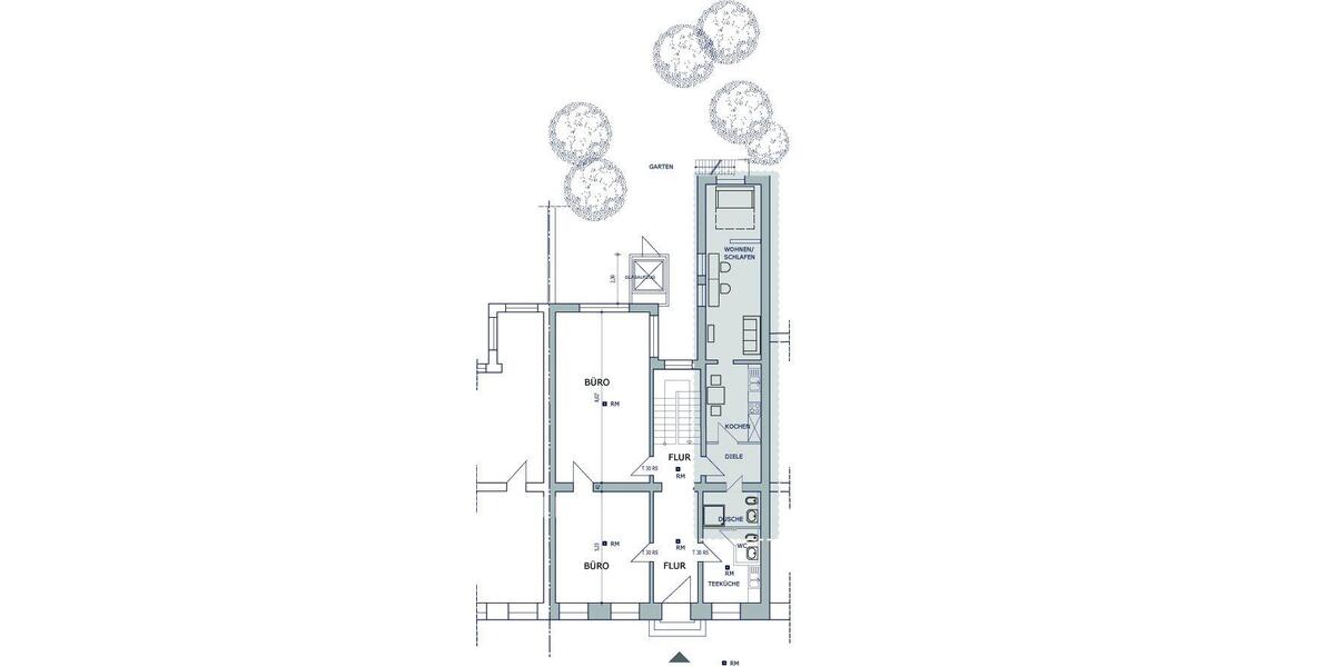 Etagenwohnung Aachen Aachen-Mitte - 1 Zimmer, 42 m&sup2;, 495&euro; | Angebot:26664008