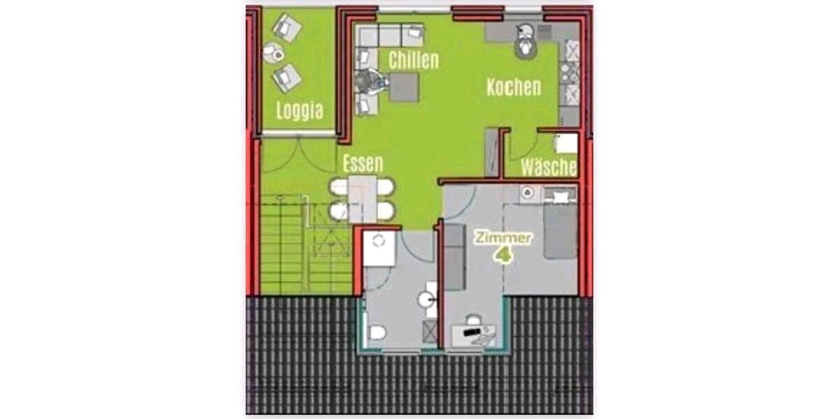 Etagenwohnung Oldenburg Eversten - 4 Zimmer, 11 m&sup2;, 489&euro; | Angebot:25892711