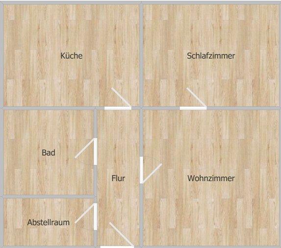 Etagenwohnung Meißen - 2 Zimmer, 54 m&sup2;, 350&euro; | Angebot:26621398