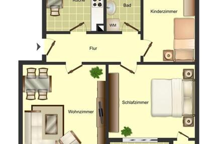 3-Zimmer-Wohnung in Bergkamen City 3 zimmer