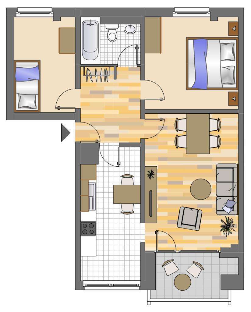 Wohnung zum Mieten in Düsseldorf 779 € 67.73 m² 3 zimmer