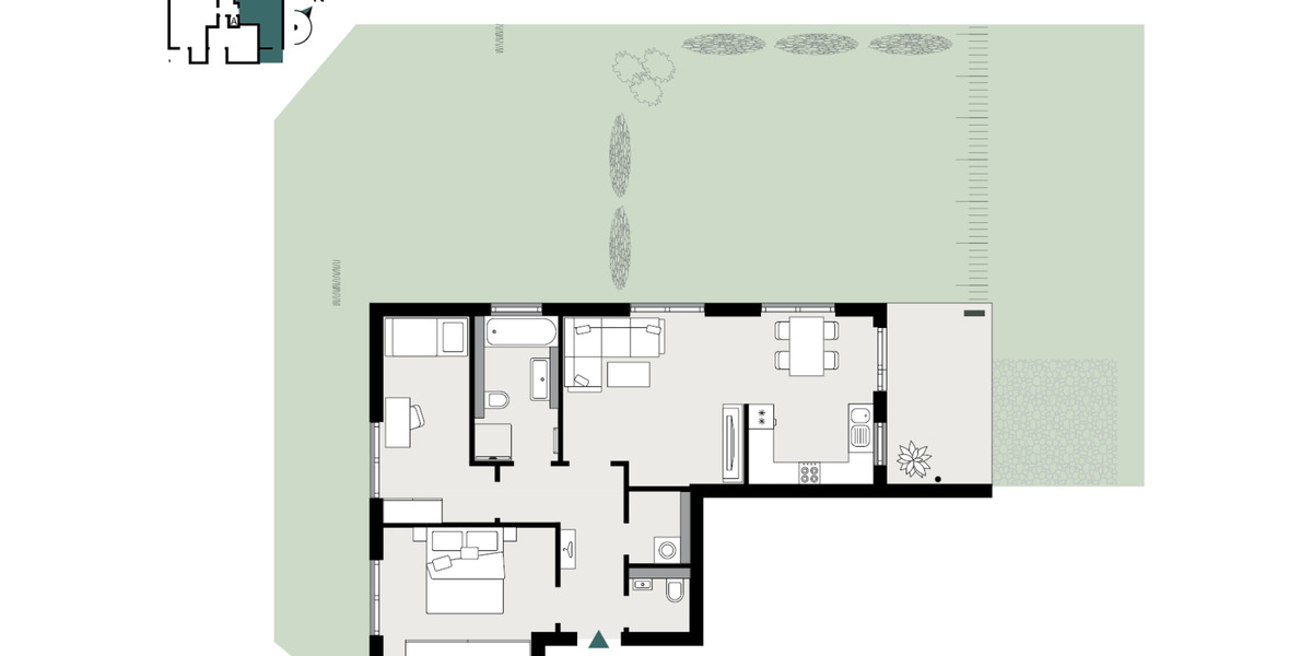 Erdgeschoßwohnung Königheim - 3 Zimmer, 77 m&sup2;, 980&euro; | Angebot:24769142