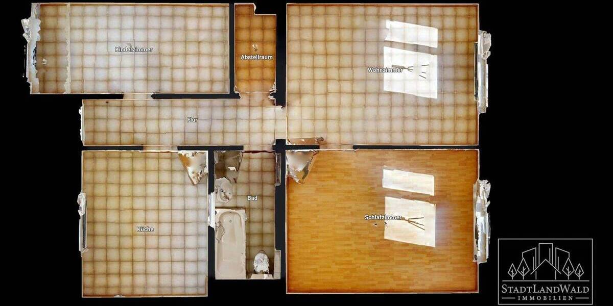 Ruhig wohnen-zentral leben: Renovierte ruhige 3-ZKB Mietwohnung im 2.OG 3 zimmer