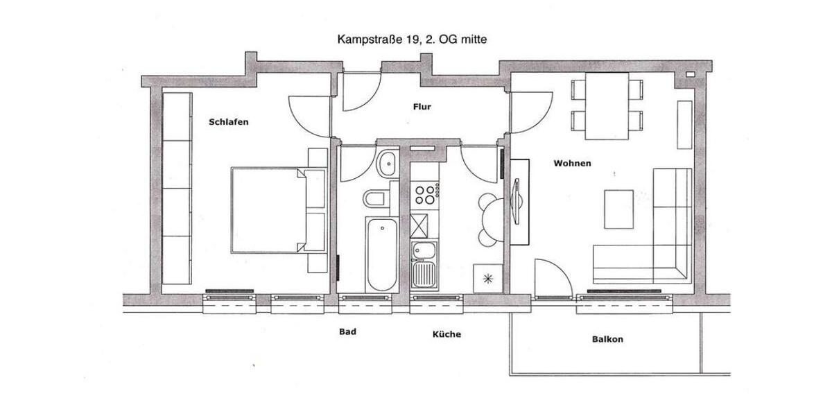 Von privat: Wohnen mit Südbalkon, citynah in Ennepetal ab 1.21.3 2 zimmer