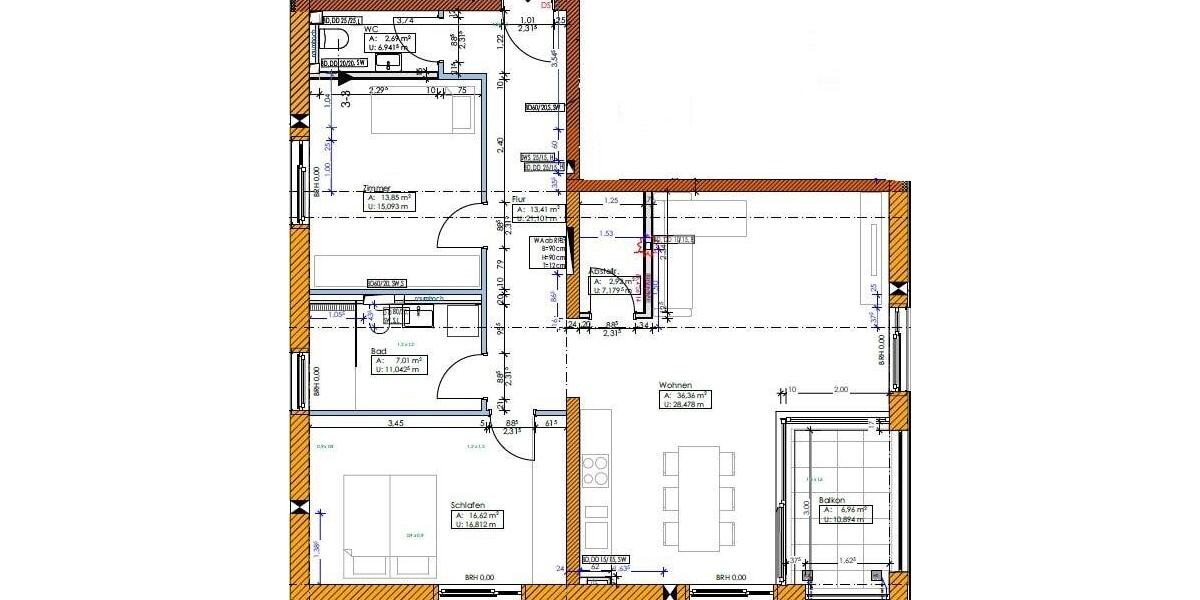 Etagenwohnung Gaildorf - 3 Zimmer, 96 m&sup2;, 970&euro; | Angebot:21113272