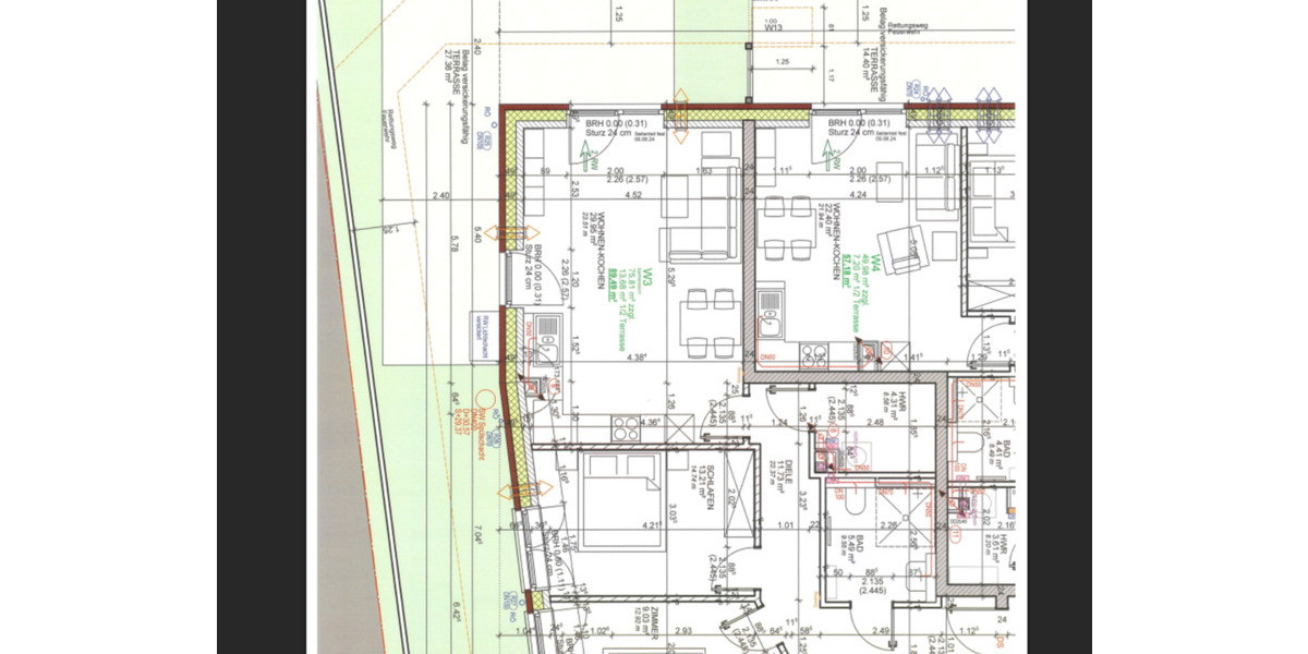 Erdgeschoßwohnung Preetz - 3 Zimmer, 76 m&sup2;, 1.897&euro; | Angebot:25087242