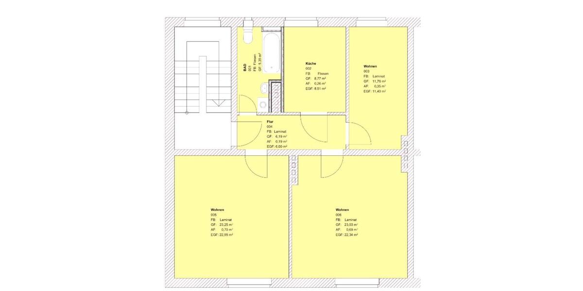 Etagenwohnung Forst (Lausitz) - 3 Zimmer, 76 m&sup2;, 730&euro; | Angebot:26001734