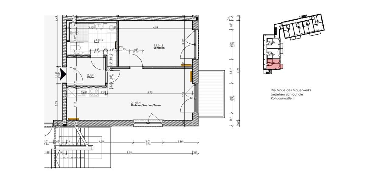 Etagenwohnung Bad Birnbach Asenham - 2 Zimmer, 57 m&sup2;, 660&euro; | Angebot:22136423