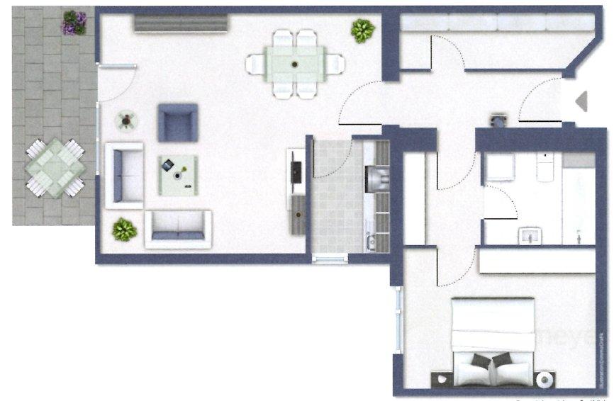 Terrassenwohnung Arnsberg Holzen - 2 Zimmer, 65 m&sup2;, 750&euro; | Angebot:26414618