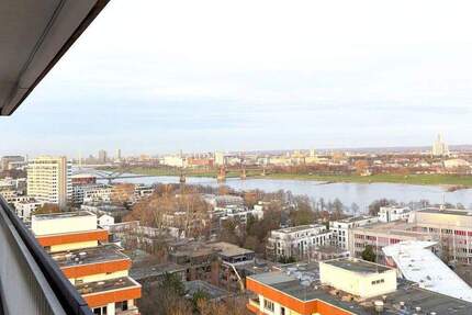 Wohngenuss & Rheinblick, frisch modernisierte 3 Zimmer mit Rundum-Panorama-Balkon, neues Bad, Aufzug 3 zimmer