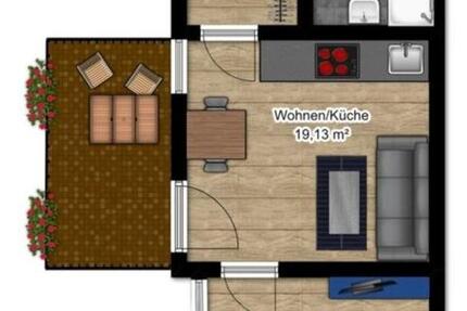 Wohnung Magdeburg - 1.5 Zimmer, 46 m&sup2;, 375&euro; | Angebot:24737631
