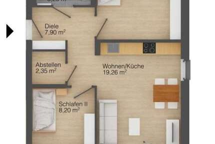 Wohnung Ahrensfelde Lindenberg - 3 Zimmer, 60 m&sup2;, 1.138&euro; | Angebot:26155486