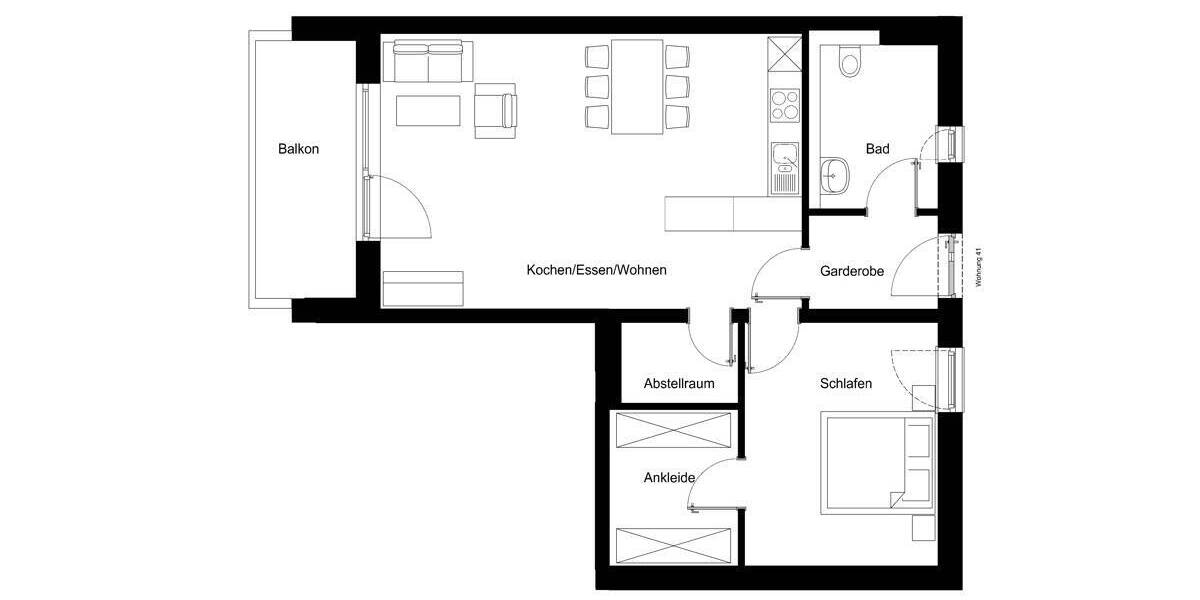 Etagenwohnung Deggendorf - 2 Zimmer, 72 m&sup2;, 890&euro; | Angebot:24498308