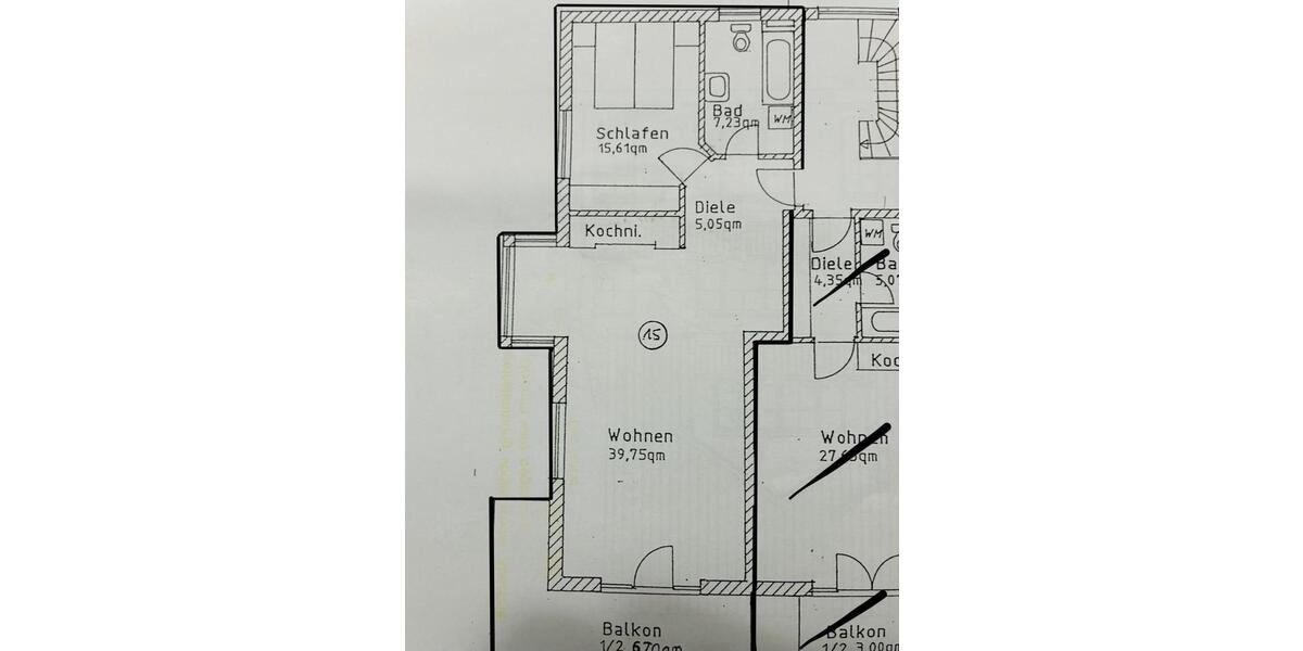 Etagenwohnung Gröbenzell - 1.5 Zimmer, 69 m&sup2;, 1.600&euro; | Angebot:26704336