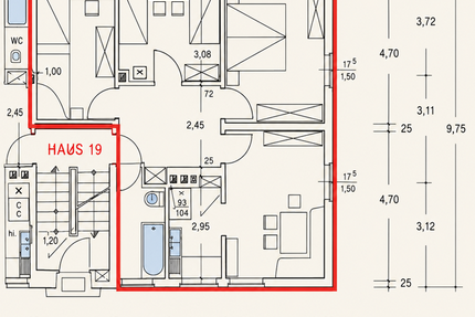 Wohnung Marburg Waldtal - 4 Zimmer, 70 m&sup2;, 830&euro; | Angebot:27125893