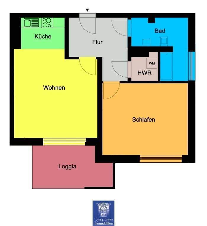 Attraktive Neubauwohnung mit Einbauküche und Loggia in der Dresdner Innenstadt! 2 zimmer