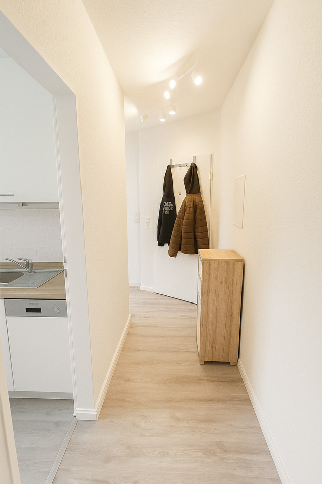 Moderne 2-Zimmer-Wohnung mit Balkon & Klimaanlage in MG-Hardt zimmer