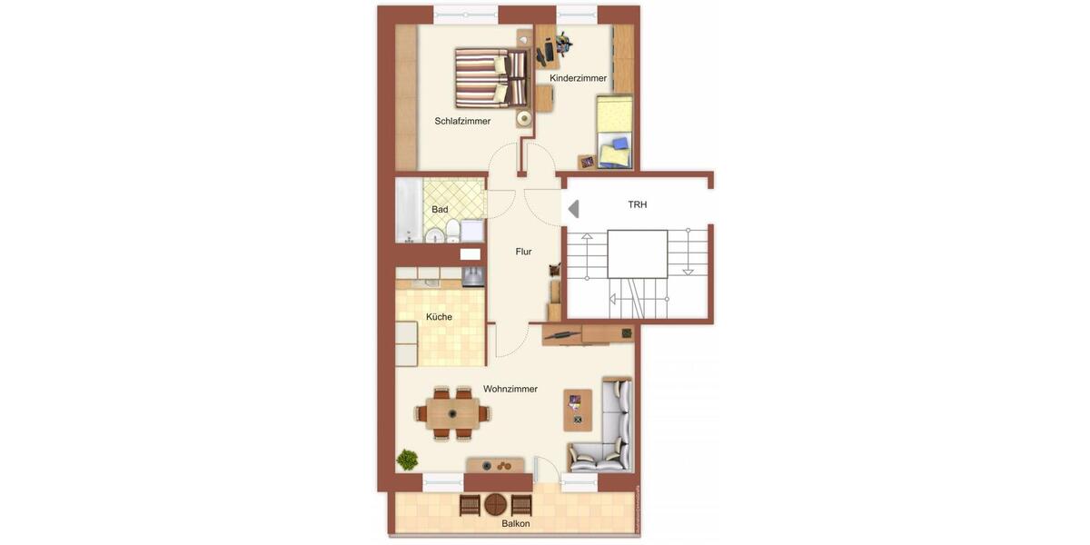 Etagenwohnung Spremberg - 2.5 Zimmer, 58 m&sup2;, 351&euro; | Angebot:26536874