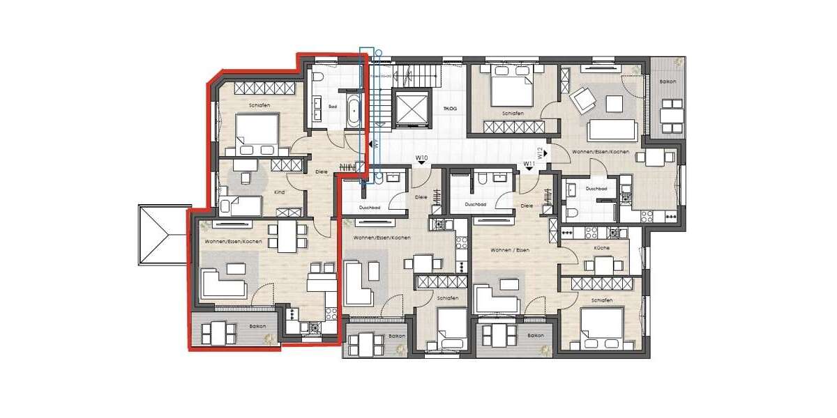 Wohnung zum Mieten in Friedberg 619,85 € 77 m² 3 zimmer