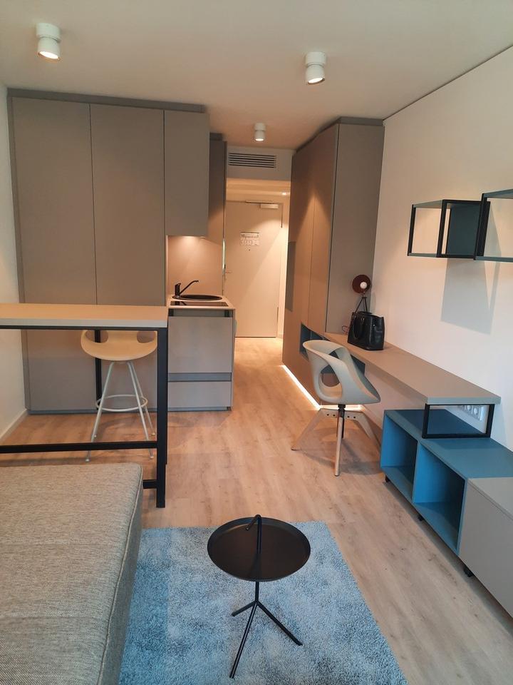 Modernes Apartment im Neubau im Gallusviertel, Monatsweise