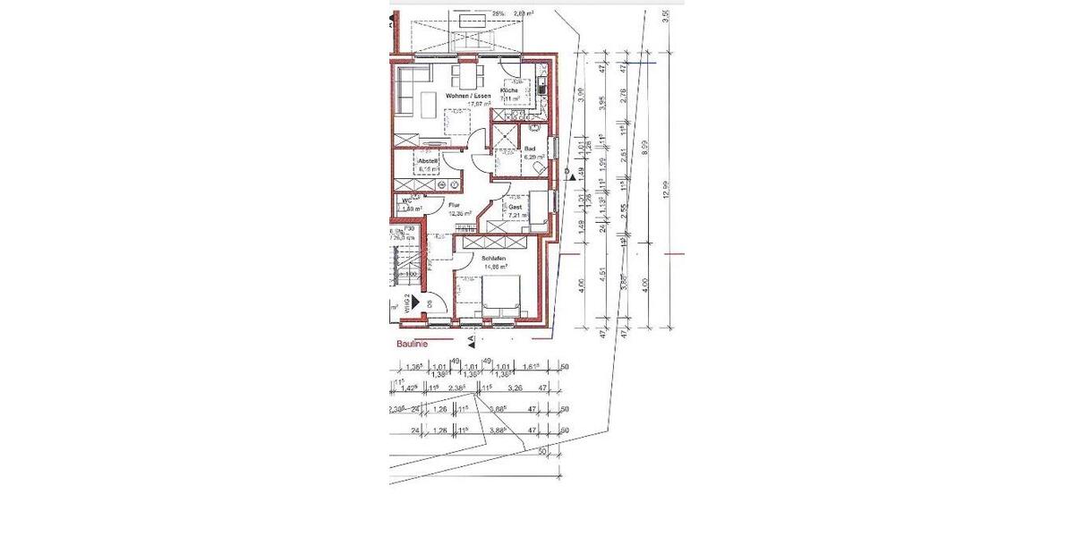 Erdgeschoßwohnung Lingen (Ems) - 3 Zimmer, 80 m&sup2;, 1.250&euro; | Angebot:26355824