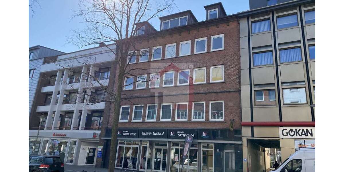 Etagenwohnung Neumünster Innenstadt - 2.5 Zimmer, 84 m&sup2;, 605&euro; | Angebot:27168630