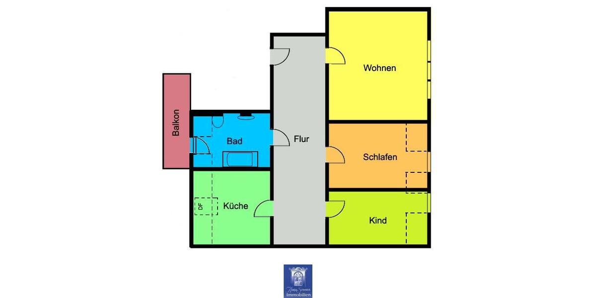Dachgeschoßwohnung Döbeln - 3 Zimmer, 88 m&sup2;, 481&euro; | Angebot:24901032