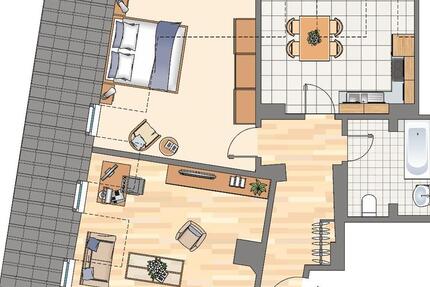 Wohnung Herne Sodingen - 2 Zimmer, 53 m&sup2;, 379&euro; | Angebot:26254311