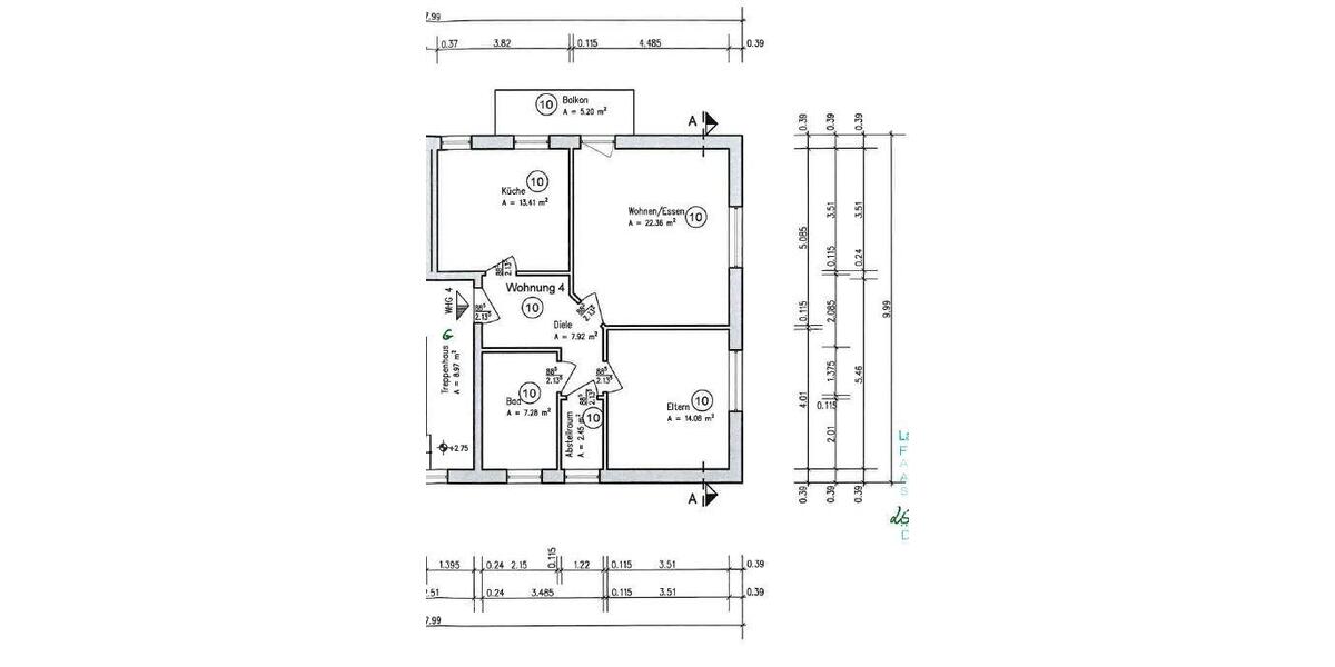 Etagenwohnung Ludwigslust - 2 Zimmer, 69 m&sup2;, 690&euro; | Angebot:26678616