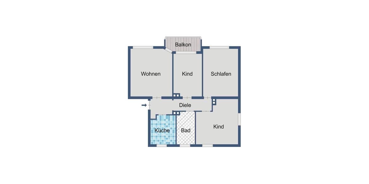 Etagenwohnung Eschwege - 4 Zimmer, 79 m&sup2;, 426&euro; | Angebot:26276093