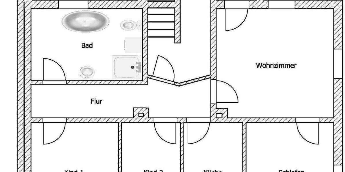 Etagenwohnung Riesa Weida - 4 Zimmer, 89 m&sup2;, 577&euro; | Angebot:25736032