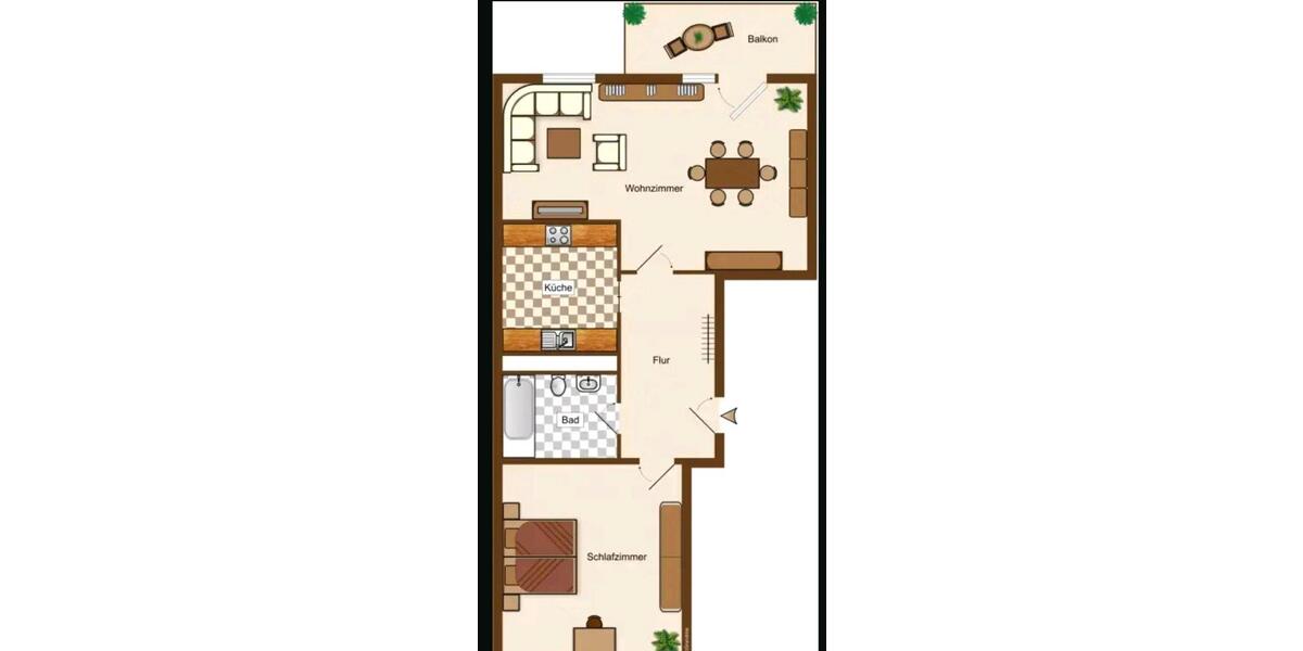 Etagenwohnung Cottbus - 1 Zimmer, 48 m&sup2;, 500&euro; | Angebot:26703696