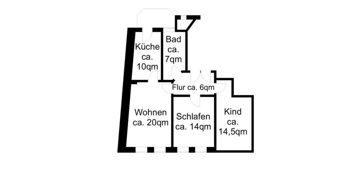Etagenwohnung Altenburg - 3 Zimmer, 73 m&sup2;, 525&euro; | Angebot:26033018
