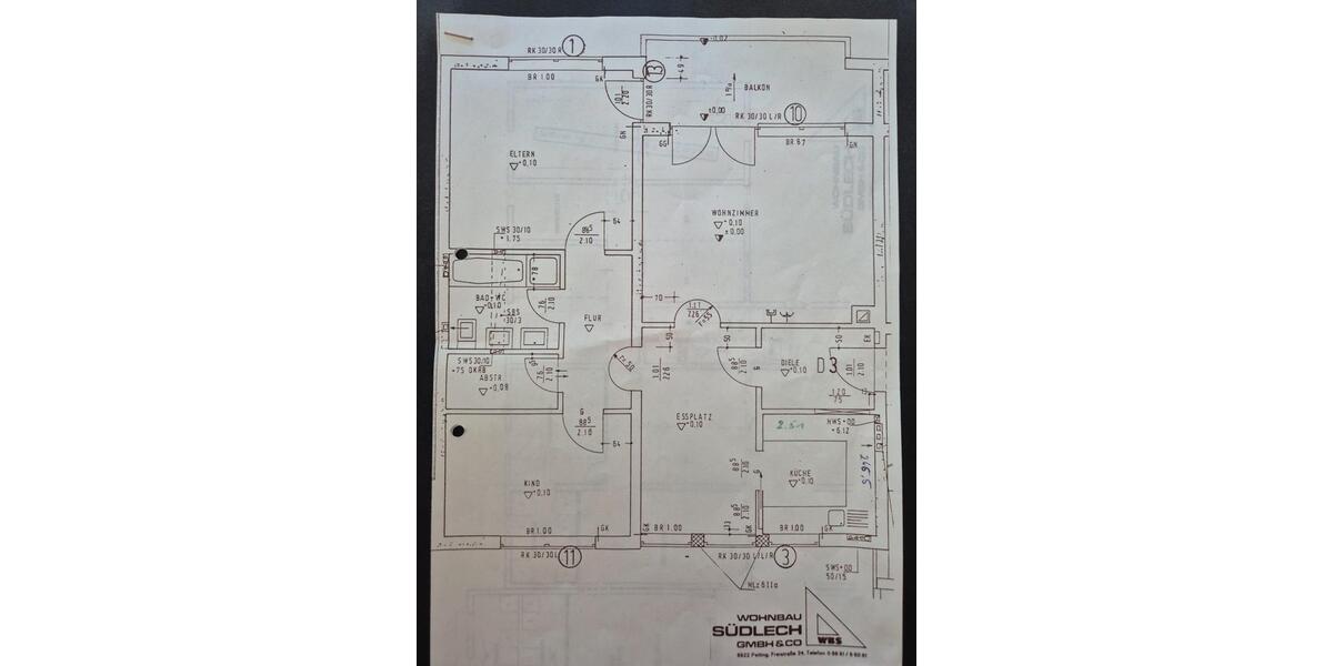 Etagenwohnung Peiting - 3.5 Zimmer, 92 m&sup2;, 998&euro; | Angebot:26120669