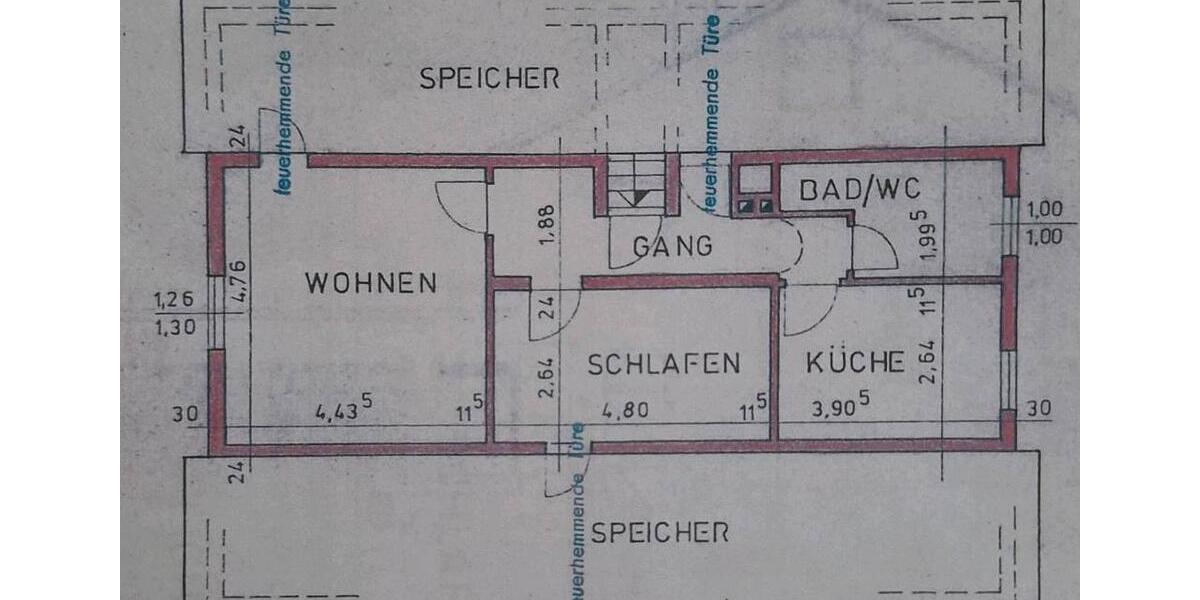 Dachgeschoßwohnung Winhöring - 2 Zimmer, 70 m&sup2;, 700&euro; | Angebot:25943060