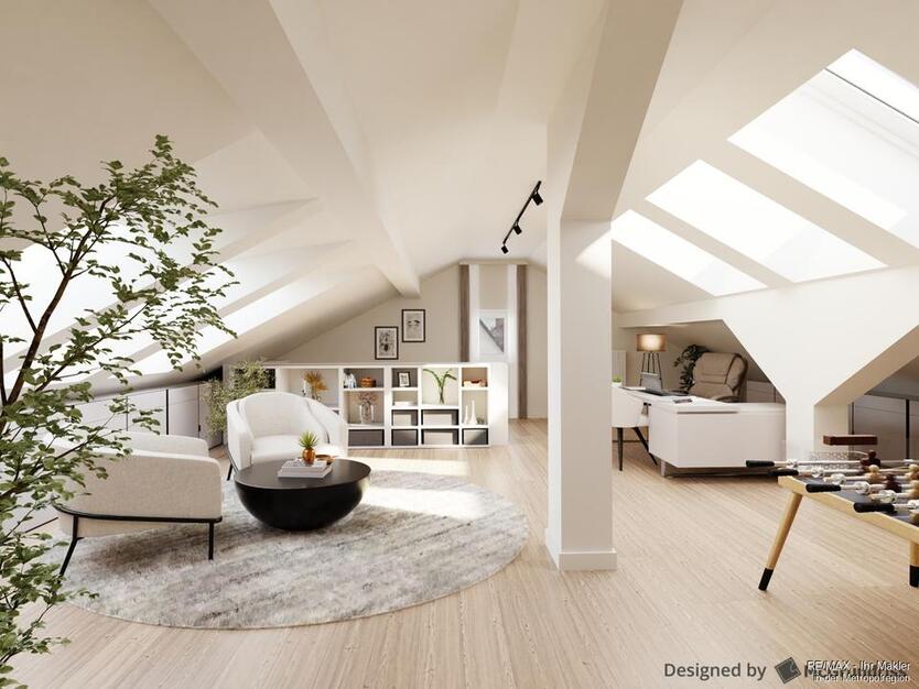 Traumhafter Ausblick von ganz oben - einzigartige Maisonette-Wohnung mit Gartenanteil