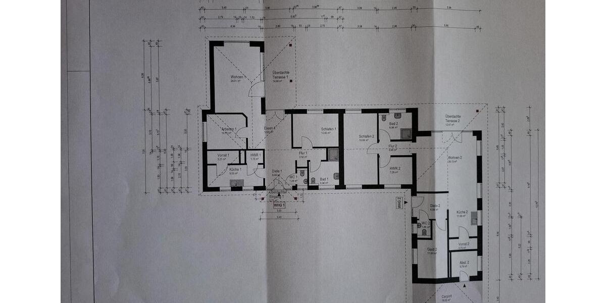 Doppelhaushälfte Hambühren - 3 Zimmer, 114 m&sup2;, 1.400&euro; | Angebot:21683298